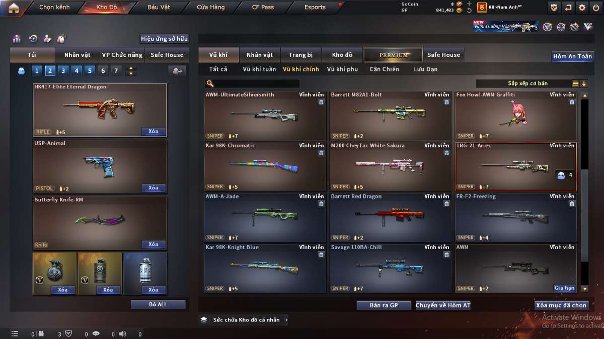shop acc cf uy tin gia re